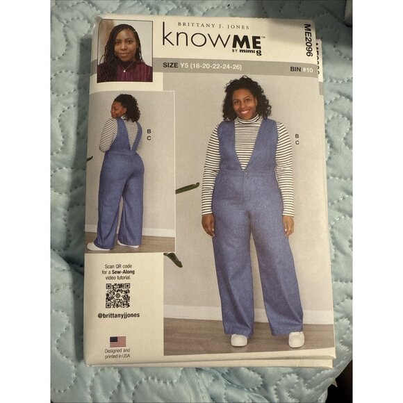 Know Me Easy Tops & Straight-Leg Jumpsuit Misses' 18-26 Pattern # 2096 Uncut - Picture 1 of 2